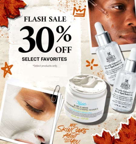 Flash Sale 30% Off from Kiehl's Since 1851