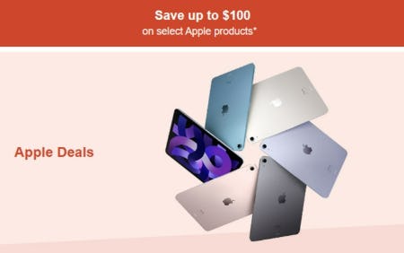 Save Up to $100 on Select Apple Products from Target