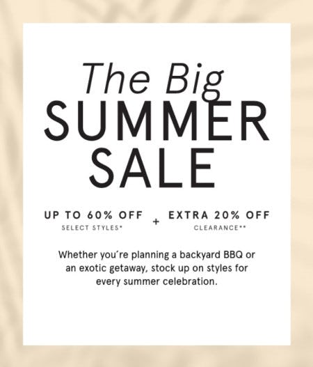 The Big Summer Sale