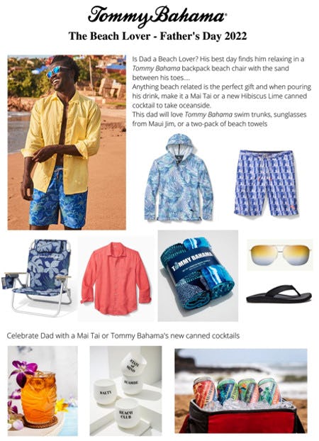 The Beach Lover - Father's Day 2022 from Tommy Bahama