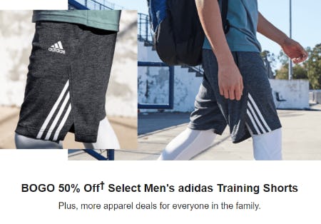 BOGO 50% Off Select Men's adidas Training Shorts from Dick's Sporting Goods