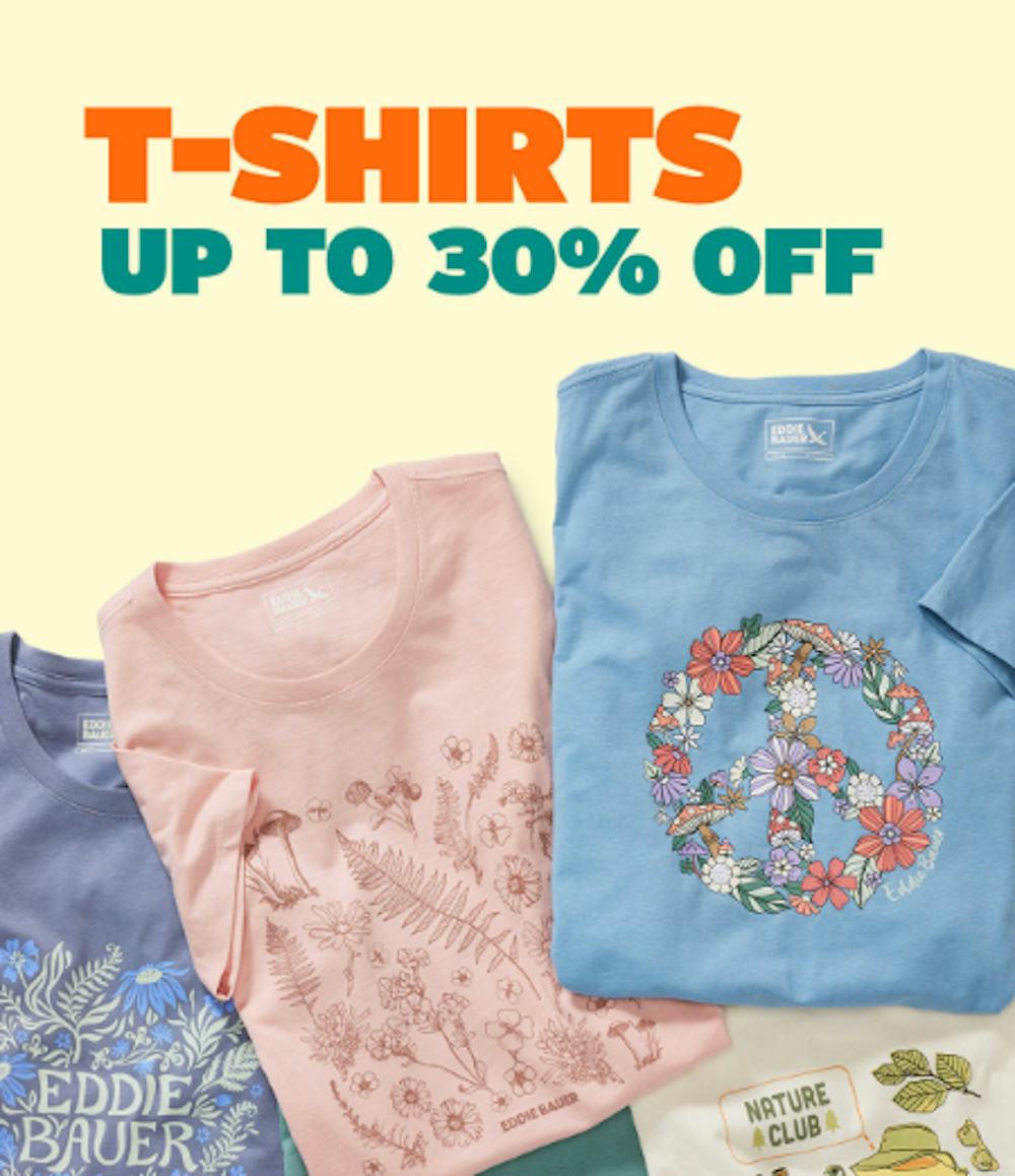 T-Shirts Up to 30% Off