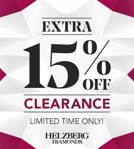 EXTRA 15% OFF CLEARANCE from Helzberg Diamonds Repair Shop