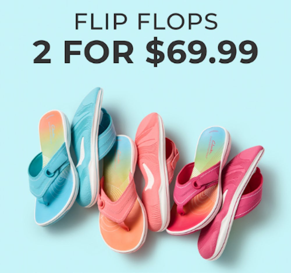Flip Flops: 2 for $69.99