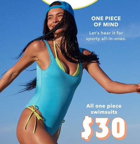 All One Piece Swimsuits $30 from Aerie