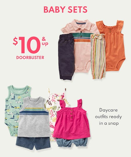 Baby Sets $10 & Up Doorbuster from Carter's