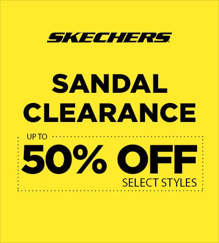 Skechers Sandal Clearance Sale! Up to 50% off select styles from Skechers                                
