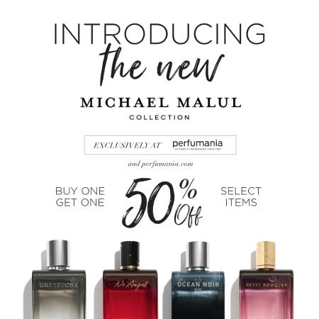 New Michael Malul Collection Available Exclusively at Perfumania from Perfumania                              