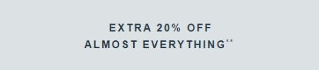 Extra 20% Off Almost Everything from Abercrombie & Fitch