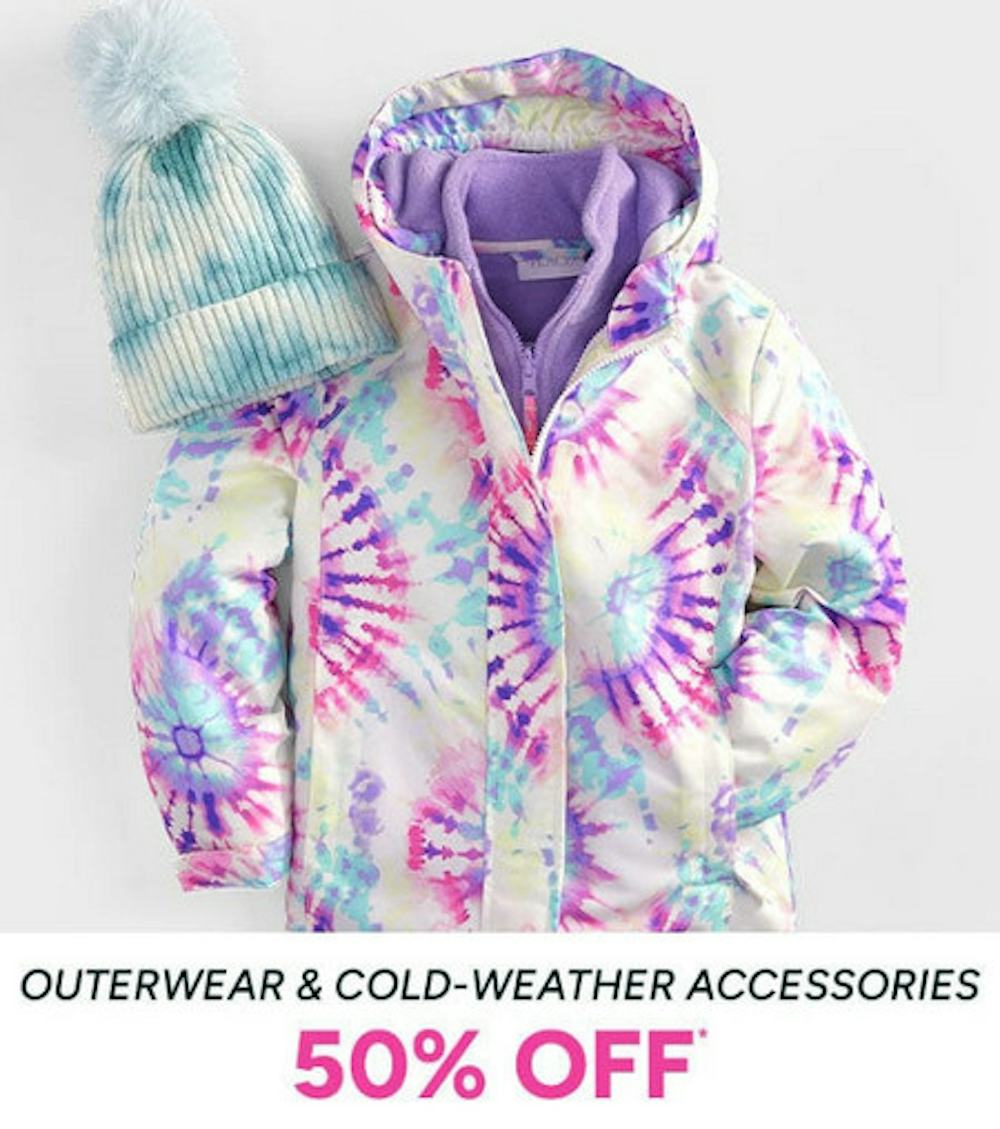 50% off Outerwear and Cold-Weather Accessories