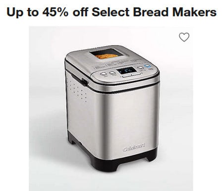 Up to 45% Off Select Bread Makers from Crate & Barrel