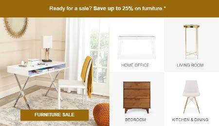 target 25 off furniture