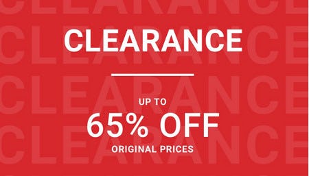 Clearance Up to 65% Off Original Prices