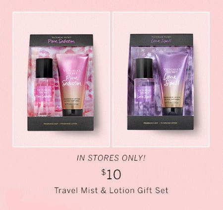 $10 Travel Mist & Lotion Gift Set