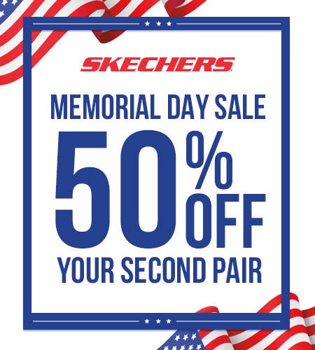MEMORIAL DAY SALE! BOGO 50% Off Footwear from Skechers