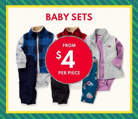 Baby Sets From $4 Per Piece from Carter's Oshkosh