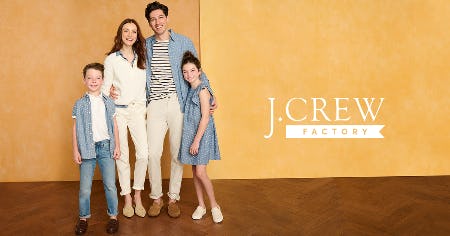 10% off purchases of $75 or more from J.Crew Factory