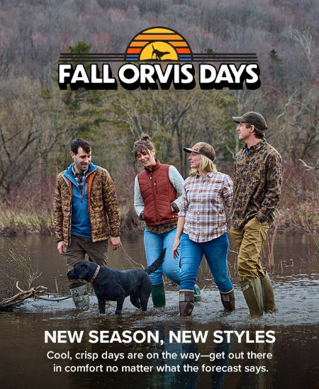 Our Newest Fall Styles Have Arrived from Orvis