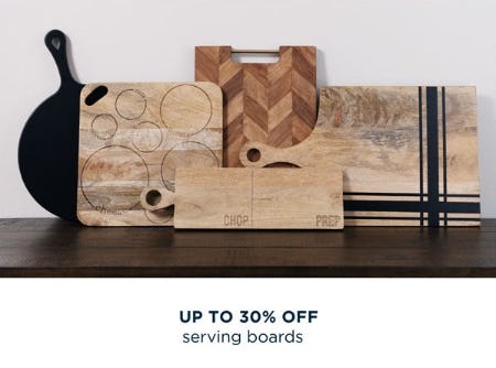 Up to 30% Off Serving Boards from Kirkland's