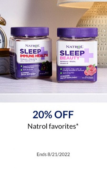 20% Off Natrol Favorites from The Vitamin Shoppe