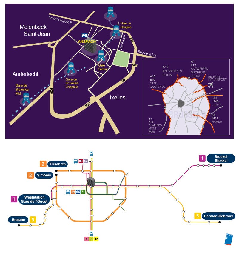 Access by Public Transport map