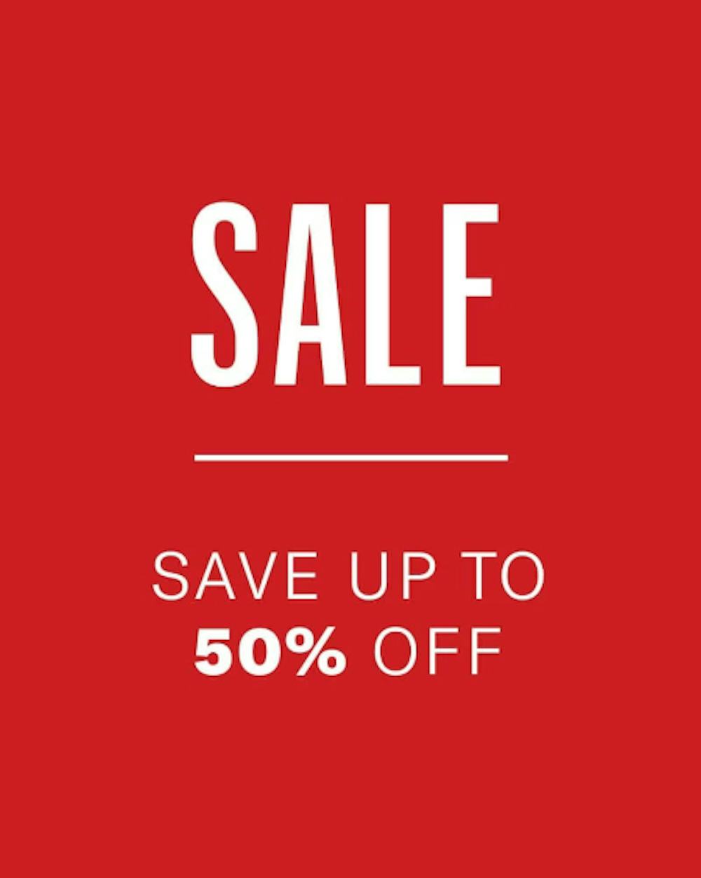 Sale: Save Up to 50% Off