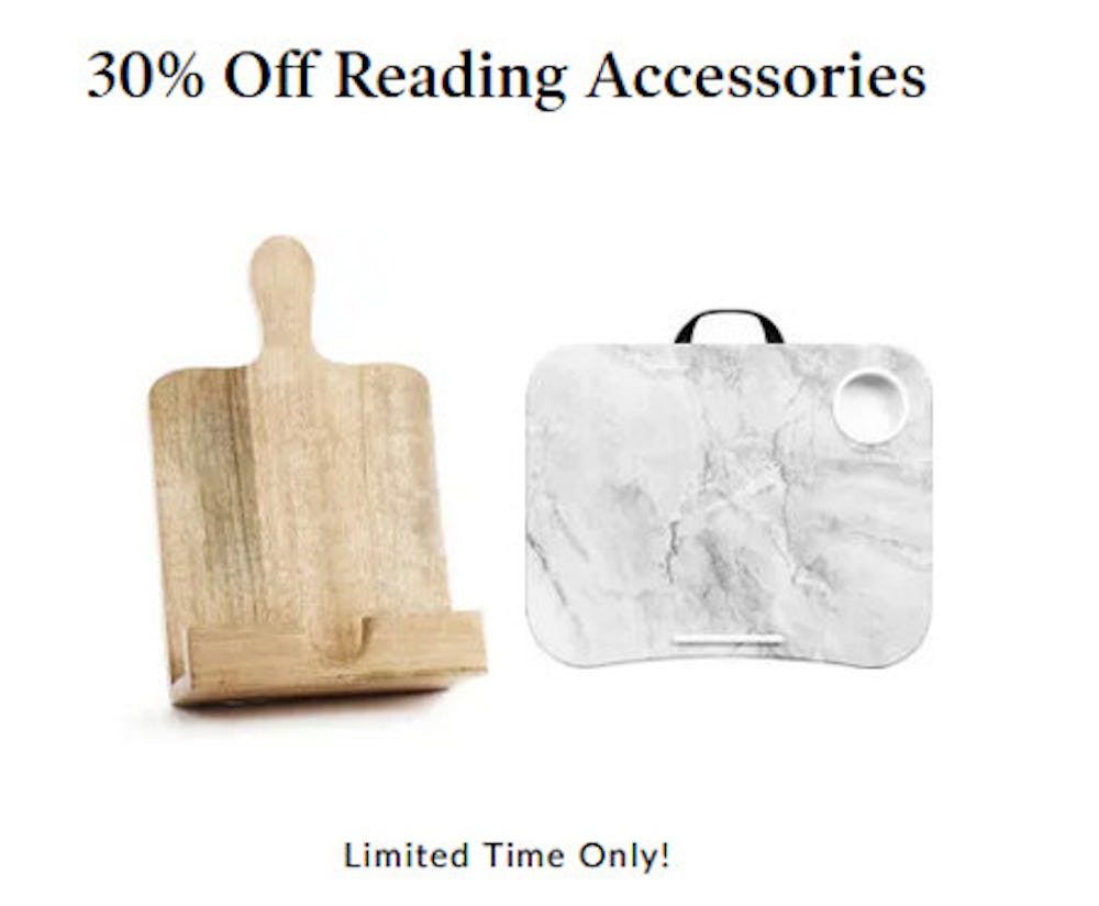 30% off Reading Accessories