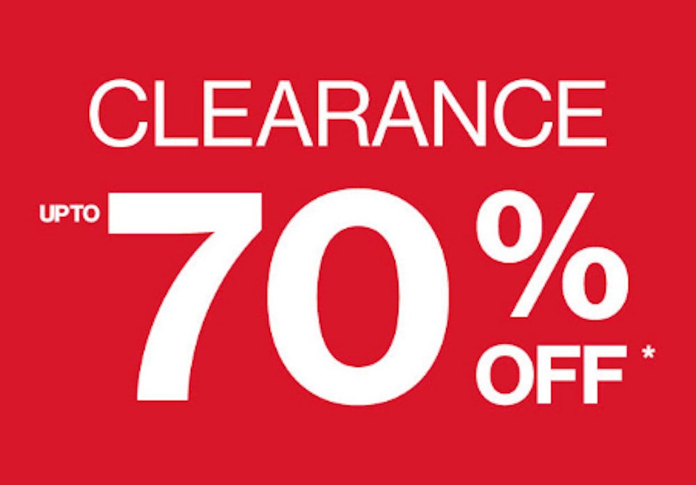 Clearance Up to 70% Off