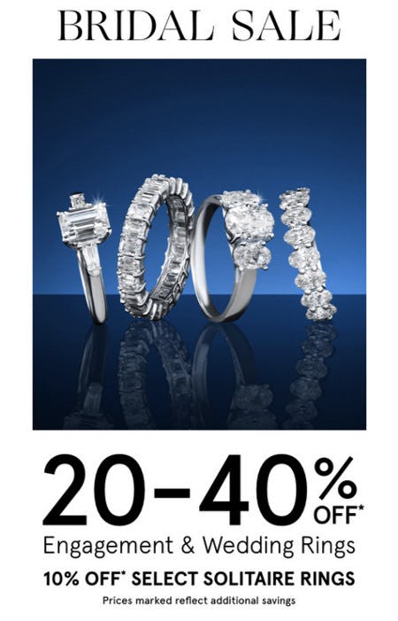 20-40% Off Engagement & Wedding Rings