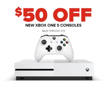 $50 Off New Xbox One S Consoles from GameStop