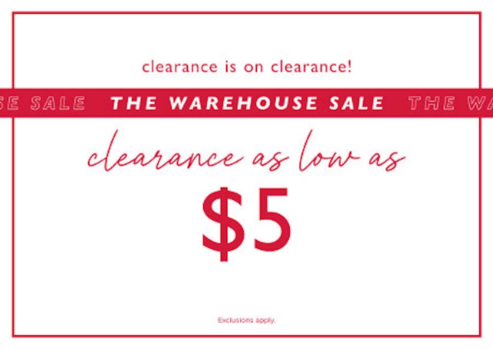 Clearance As Low as $5