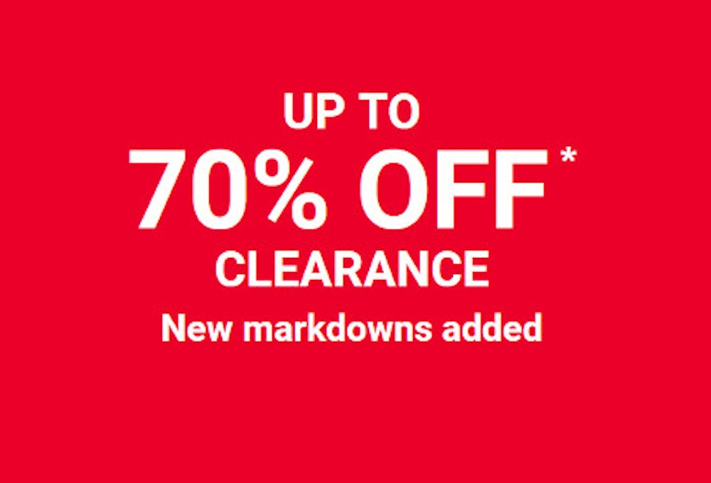 Up to 70% off Clearance