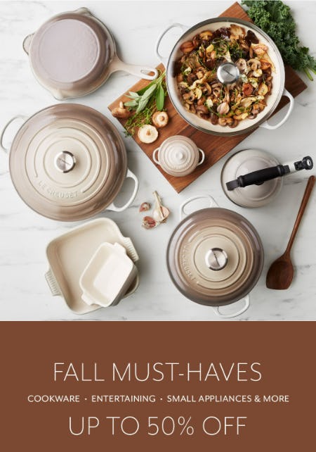 Fall Must-Haves Up to 50% Off