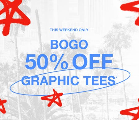 BOGO 50% Off Graphic Tees from rue21