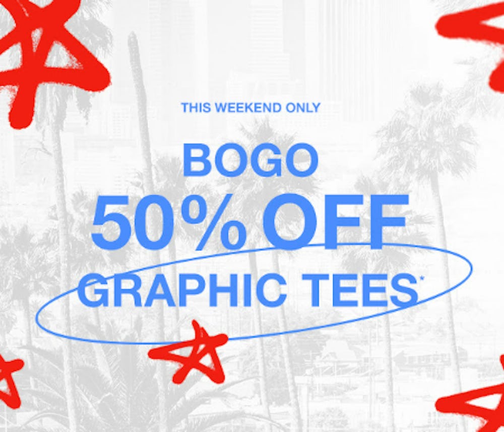 BOGO 50% Off Graphic Tees