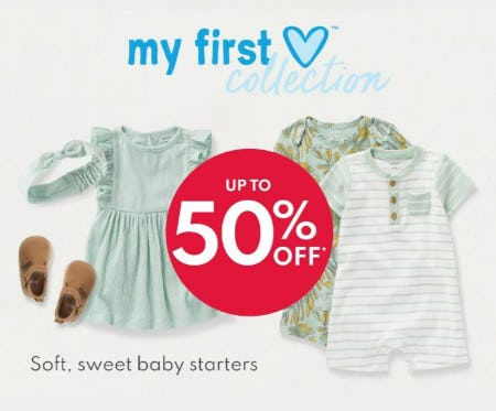 My First Love Collection Up to 50% Off from Carter's Oshkosh