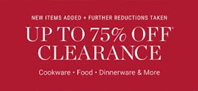 Up to 75% Off Clearance