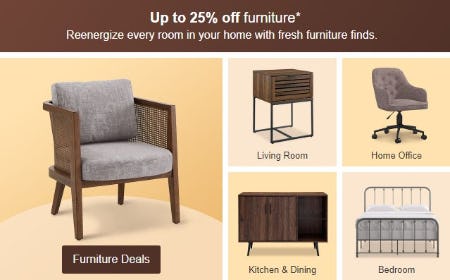 Up to 25% Off Furniture
