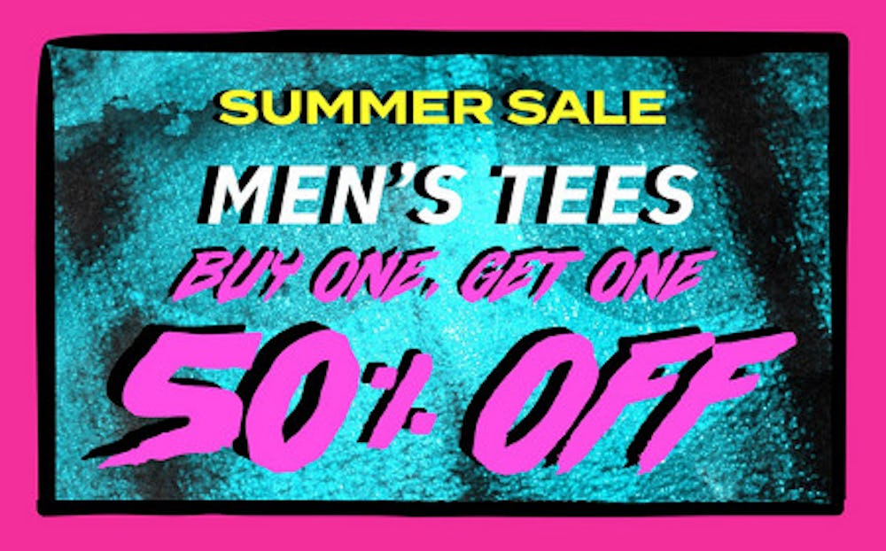 Men's Tees Buy One, Get One 50% off