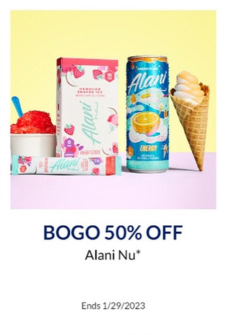 BOGO 50% Off Alani Nu from The Vitamin Shoppe