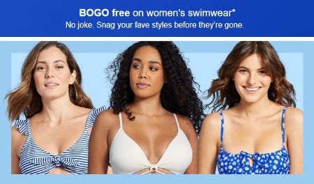 BOGO Free on Women's Swimwear from Target