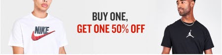 Buy One, Get One 50% Off from JD Sports