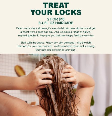 2 for $16 8.4 FL OZ Haircare from The Body Shop