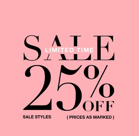 Sale 25% Off
