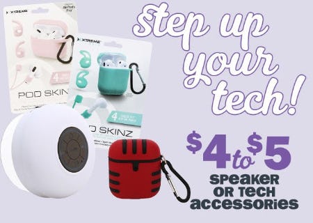 $4 to $5 Speaker or Tech Accessories from Five Below