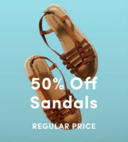50% Off Sandals from Torrid