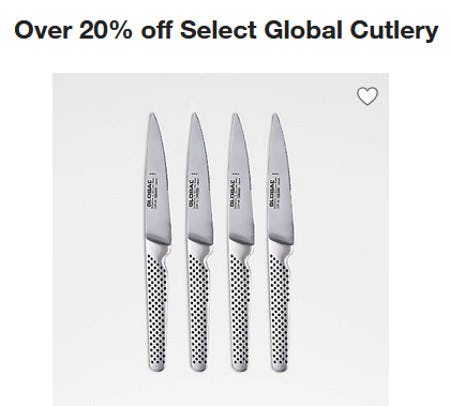 Over 20% Off Select Global Cutlery from Crate & Barrel