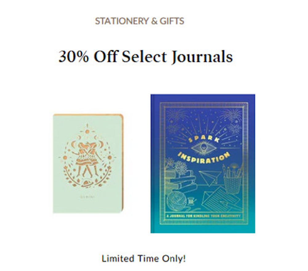 30% off Select Journals