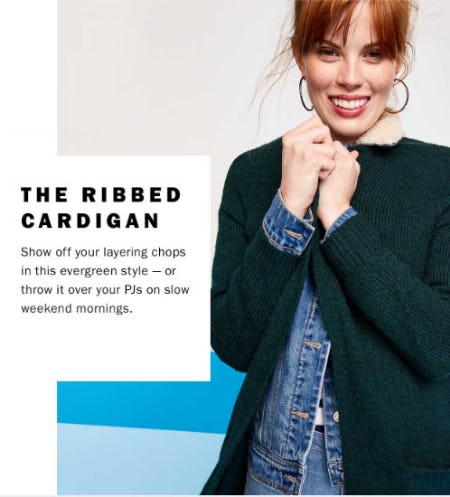 The Ribbed Cardigan from Old Navy