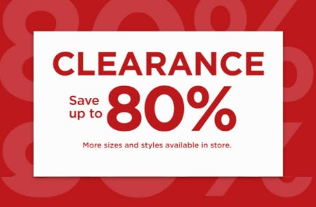 Clearance Save Up to 80%